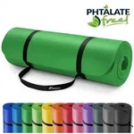 TRESKO Gymnastikmatte rutschfest mit Tragegurt Sportmatte gepolstert, Yogamatte