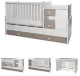 Lorelli Komplettbett Baby- und Kinderbett Mini Max, 3 in 1, umbaubar, f&uuml;r 2 Kinder