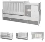 Lorelli Komplettbett Baby- und Kinderbett Mini Max, 3 in 1, umbaubar, f&uuml;r 2 Kinder