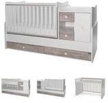 Lorelli Komplettbett Baby- und Kinderbett Mini Max, 3 in 1, umbaubar, f&uuml;r 2 Kinder