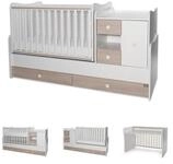 Lorelli Komplettbett Baby- und Kinderbett Mini Max, 3 in 1, umbaubar, f&uuml;r 2...
