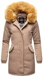 Marikoo Wintermantel Karmaa edler Parka mit Kunstfellkapuze