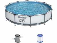 Bestway Steel Pro Max Frame Pool-Set 366 x 76 cm mit Filterpumpe (56416)