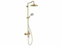 Axor Montreux 240 1jet Showerpipe brushed gold optic (16572250)
