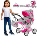 kinderplay Puppenwagen Puppenwagen 3in1 mit Tasche &ndash; h&ouml;henverstellbar &ndash; ab