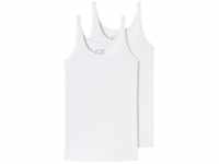 Schiesser Unterhemd "95/5" (2er-Pack) in elastischer Single-Jersey-Qualität, weiß