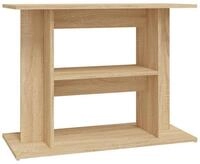 vidaXL Aquariumunterschrank Aquariumst&auml;nder Sonoma-Eiche 80x35x60 cm...
