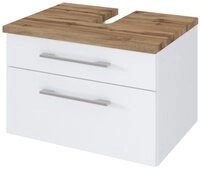 HELD M&Ouml;BEL Unterschrank Unterbeckenschrank Davos 60 cm wei&szlig;/matt wei&szlig;