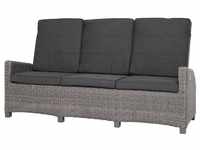 Ploß Exklusivmodell Rocking Comfort 3-Sitzer Sofa grau-braun-meliert/anthrazit...