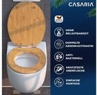 Casaria WC-Sitz, Doppelte Absenkautomatik MDF Holz hygienisch Toilettensitz Klobrille