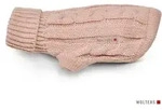 Wolters Hundepullover Strickpullover Zopf, in verschiedenen Gr&ouml;&szlig;en, f&uuml;r Hunde rosa
