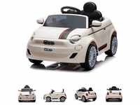 Chipolino Kinder Elektroauto Fiat 500 Fernbedienung, Sicherheitsgurt, MP3, USB...