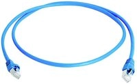 Teleg&auml;rtner Teleg&auml;rtner 100008091 RJ45 Patchkabel CAT 6a S/FTP Blau Flammwidrig,