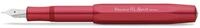 Kaweco F&uuml;llfederhalter Kaweco AL Sport F&uuml;llhalter Deep Red, Breit Stahl blank