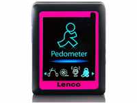 Lenco PODO-152 Pink MP3-Player (4 GB, Retro MP3/4-Player mit Schrittzähler,...