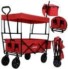 Arebos Bollerwagen ECO faltbar mit Dach, 70 kg Tragkraft f&uuml;r Garten, Camping &
