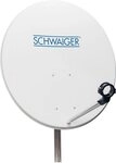 Schwaiger SPI992 011 Sat-Spiegel (72 cm, Stahl, hellgrau)
