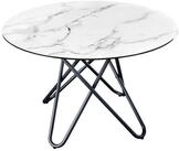 riess-ambiente Esstisch ELLIPSE 120cm wei&szlig; / schwarz (Einzelartikel, 1-St),...
