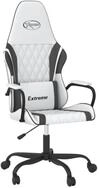 vidaXL Gaming-Stuhl Gaming-Stuhl mit Massagefunktion Wei&szlig; und Schwarz...