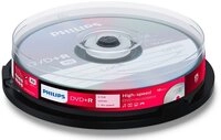 Philips DVD-Rohling 10 Philips Rohlinge DVD+R 4,7GB 16x Spindel