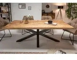 riess-ambiente Esstisch GALAXIE 200cm braun/schwarz &ndash; Massivholz,...