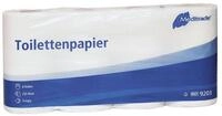 MediTrade Toilettenpapier (8-St), 3-lagig, parf&uuml;mfrei/ ungepr&auml;gt, 250 Blatt/Rolle