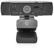 Nedis WCAM120BK Full HD-Webcam (4K@30fps, FHD@60fps, Autofokus, f&uuml;r Videokonferenzen