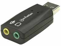 MANHATTAN Hi-Speed USB 3D Sound Adapter Soundkarte, externe...