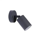 Prios Au&szlig;en-Wandleuchte Tulimar, LED, Metall, Schwarz IP44, 1 x 8 W LED
