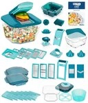 Genius Gem&uuml;seschneider Zerkleiner Nicer Dicer Chef Professional Deluxe 39-tlg., 5.2L
