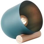 Brilliant Tischleuchte Koji, Lampe, Koji Tischleuchte t&uuml;rkis, Metall/Holz, 1x...