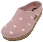 Haflinger Grizzly Cuoricino Filzclog aus reinem Wollfilz Unisex Herzmotiv...