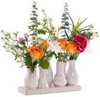 Jinfa Dekovase Jinfa Vasen auf festem Sockel, handgefertigte Blumenvasen,...
