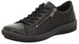 Sneaker LEGERO, Damen, Gr. 40, schwarz, Nappaleder, unifarben, Schuhe Sneaker,