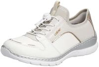 Slip-On Sneaker RIEKER, Damen, Gr. 36, beige (sanftes wei&szlig;, creme), Lederimitat,