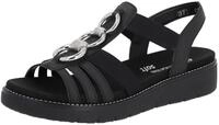 Remonte Sandale, Sommerschuh, Sandalette, Keilabsatz, mit praktischen Gummiz&uuml;gen