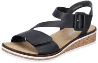 Rieker Riemchensandale Sommerschuh, Sandalette, Keilabsatz, mit asymmetrischem