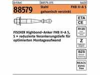 Fischer Befestigungsanker Highbond-Anker R 88579 M 12 x 75/ 25 Stahl galvanisch