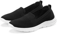 Slipper LASCANA "Halbschuh, Sneaker, Slip-On-Sneaker", M&auml;dchen, Gr. 36, schwarz,