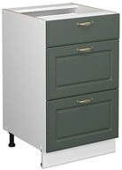 Vicco Unterschrank Fame-Line, Gr&uuml;n-Gold Landhaus/Wei&szlig;, 50 cm ohne...