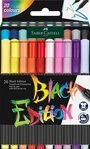 Faber-Castell Pinsel 116452 Faserschreiberetui Black Edition - Pinselspitze 20er