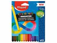 MAPED Buntstift Color peps Infinity, (12-tlg), selbstanspitzend, ohne Holzmantel