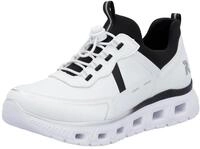 Slip-On Sneaker RIEKER SPORT "Edina", Damen, Gr. 36, schwarz-wei&szlig; (wei&szlig;, schwarz),