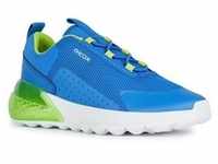 Geox J ACTIVART ILLUMINUS Slip-On Sneaker mit cooler Blinkfunktion blau