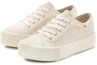 LASCANA Sneaker Schn&uuml;rhalbschuh, Freizeitschuh aus Textil mit Plateausohle