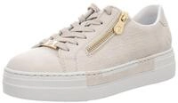 Rieker Plateausneaker mit goldfarbenem Rei&szlig;verschluss, Freizeitschuh, Halbschuh,