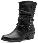 MARCO TOZZI Cowboy Stiefelette, Blockabsatz, Kurzstiefel, Westernstiefelette mit