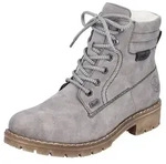 Rieker Winterstiefelette mit Schn&uuml;rung und wasserabweisender TEX-Membran grau 38 EU