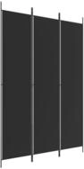 vidaXL Paravent, 3-tlg. Raumteiler Schwarz 150x220 cm Stoff