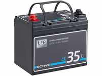 ECTIVE ECTIVE 12V 35Ah Lithium Batterie LiFePO4 für Wohnmobil Batterie, (12 V...